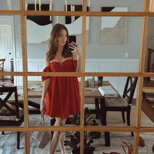 Lulu's Bold Red Mini Dress